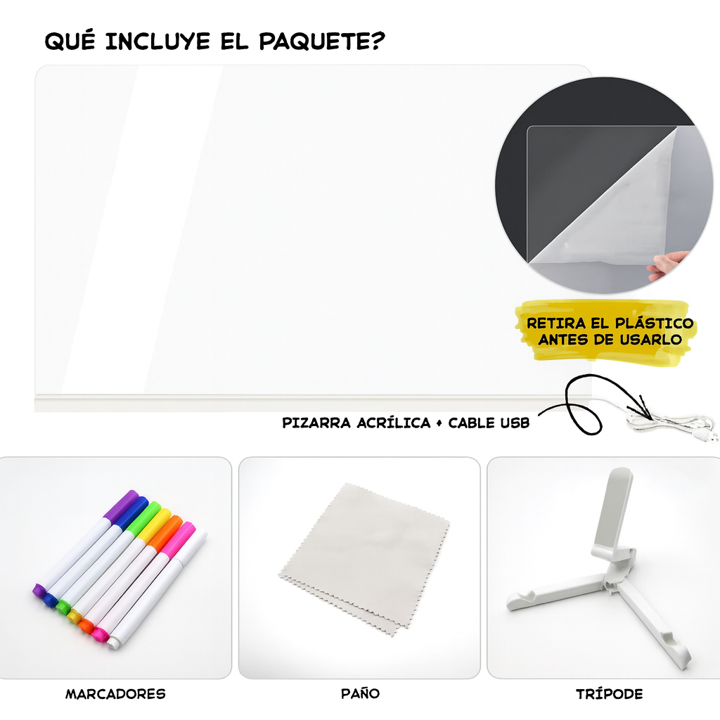 Luma Draw - Tablero De Dibujo Led